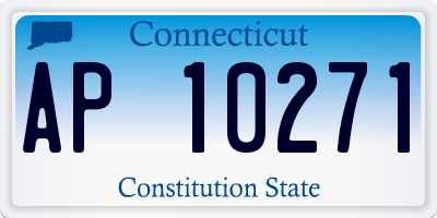 CT license plate AP10271