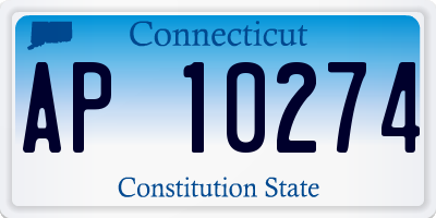 CT license plate AP10274