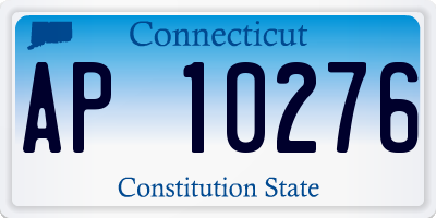 CT license plate AP10276