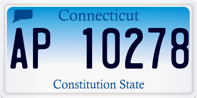 CT license plate AP10278