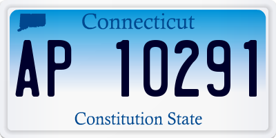 CT license plate AP10291