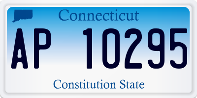 CT license plate AP10295
