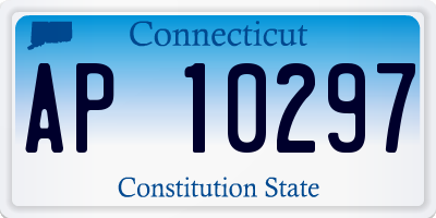CT license plate AP10297