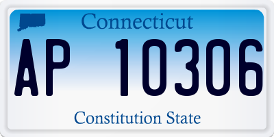CT license plate AP10306