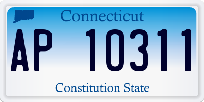 CT license plate AP10311