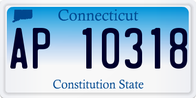 CT license plate AP10318