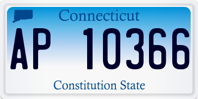 CT license plate AP10366