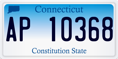 CT license plate AP10368