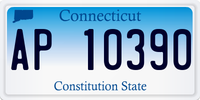 CT license plate AP10390
