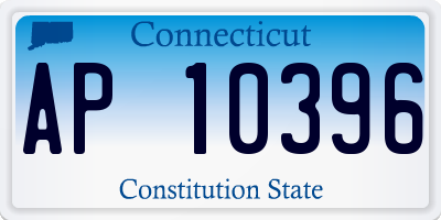 CT license plate AP10396