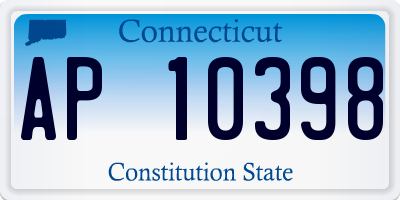 CT license plate AP10398