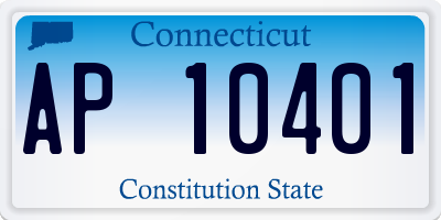 CT license plate AP10401