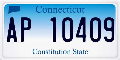 CT license plate AP10409