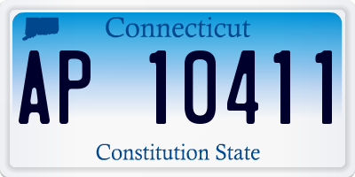 CT license plate AP10411