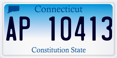 CT license plate AP10413