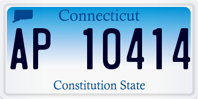 CT license plate AP10414
