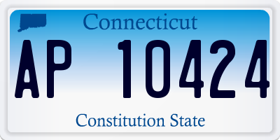 CT license plate AP10424