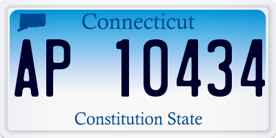 CT license plate AP10434