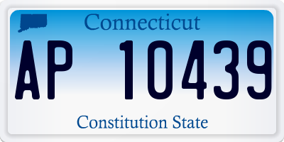 CT license plate AP10439
