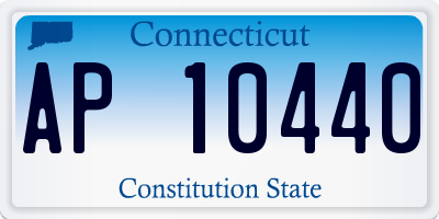 CT license plate AP10440