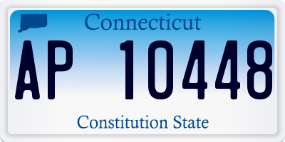 CT license plate AP10448
