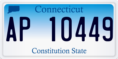 CT license plate AP10449