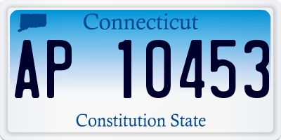 CT license plate AP10453