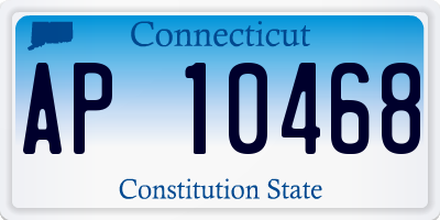 CT license plate AP10468