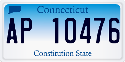 CT license plate AP10476