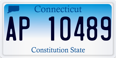 CT license plate AP10489