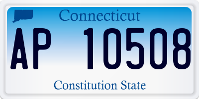 CT license plate AP10508