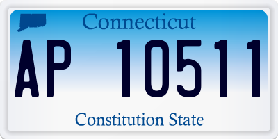 CT license plate AP10511