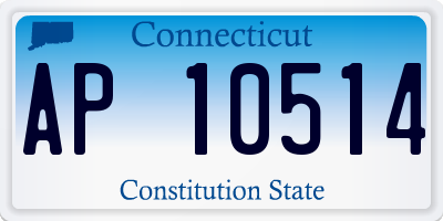 CT license plate AP10514