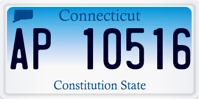 CT license plate AP10516