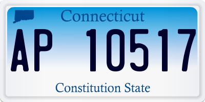 CT license plate AP10517
