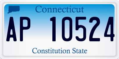 CT license plate AP10524