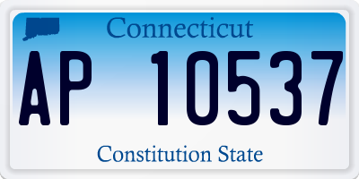 CT license plate AP10537