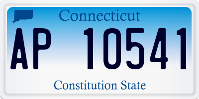 CT license plate AP10541