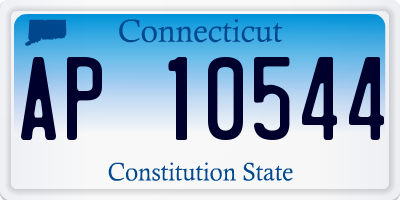 CT license plate AP10544