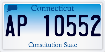 CT license plate AP10552
