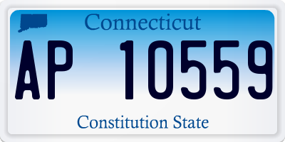 CT license plate AP10559