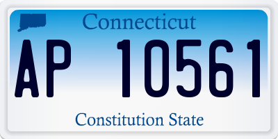 CT license plate AP10561