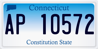 CT license plate AP10572