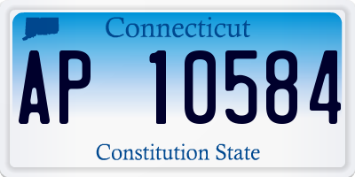 CT license plate AP10584