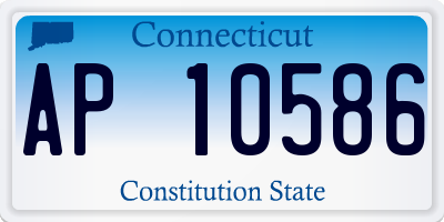 CT license plate AP10586