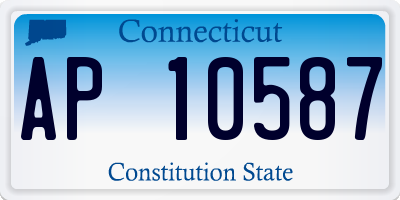 CT license plate AP10587