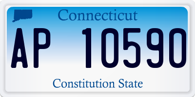 CT license plate AP10590