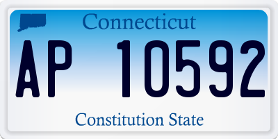 CT license plate AP10592