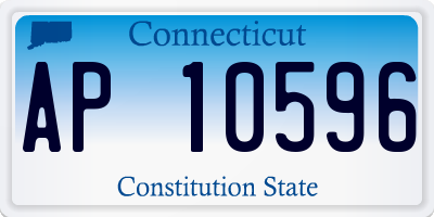 CT license plate AP10596