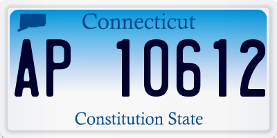 CT license plate AP10612